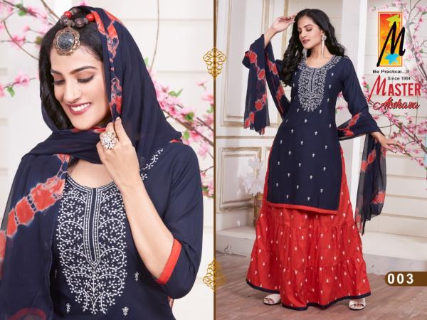 Master Akshara Festive Wear Rayon Designer Ready Made Collection